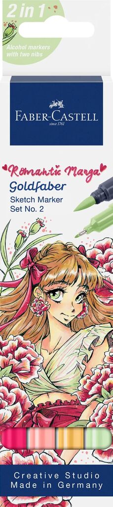 SET ROMANTIC MANGA NO.2 4 BUCATI SKETCH MARKERE GOLDFABER FABER-CASTELL SET ROMANTIC MANGA NO.2 4 BUCATI SKETCH MARKERE GOLDFABER FABER-CASTELL